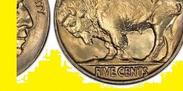 1936 Buffalo nickel reverse