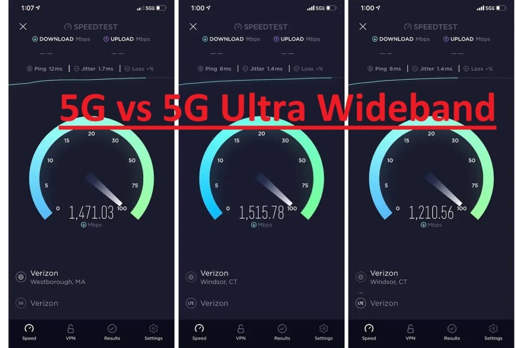 5G vs 5G Ultra Wideband -