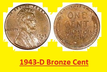 1943-D Bronze Cent