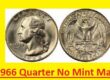 1966 Quarter No Mint Mark