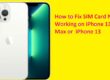 How to Fix SIM Card Not Working on iPhone 13 Pro Max or  iPhone 13