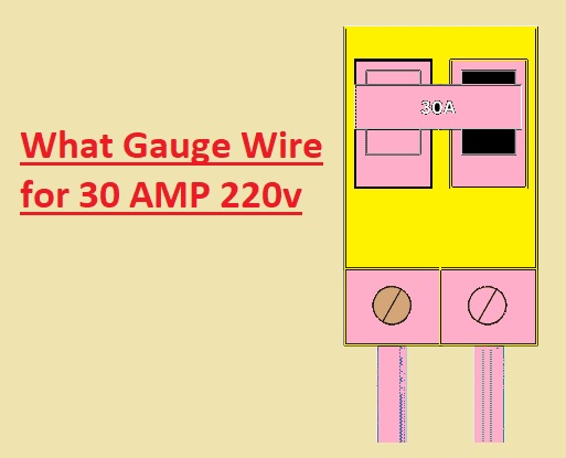 What Gauge Wire for 30 AMP 220v