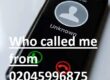 Who called me from 02045996875