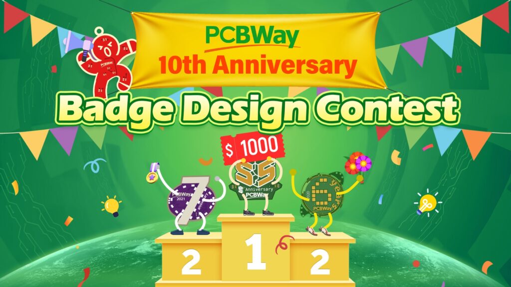PCBWay 10th Badge Design Contest.