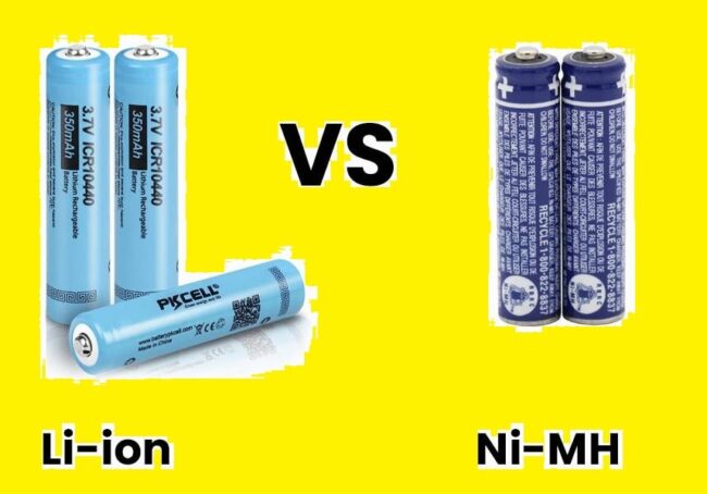 Differences Between NiMH and Li-ion Rechargeable Batteries
