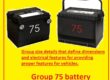 Group 75 battery