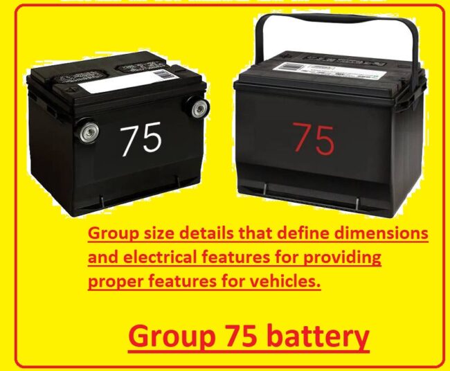 Group 75 battery Group 75 battery