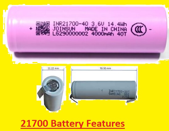 21700 Battery Features