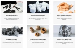 3D printing methods