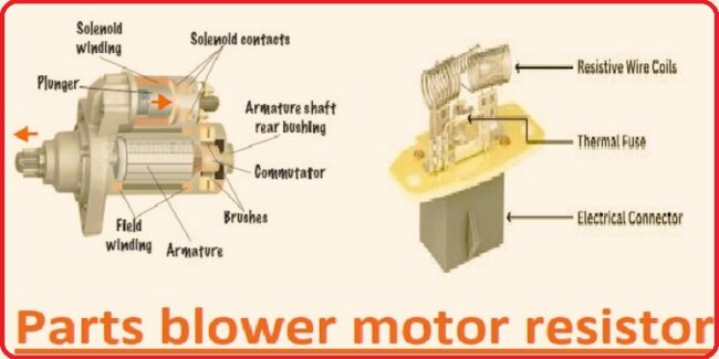 Parts blower motor resistor