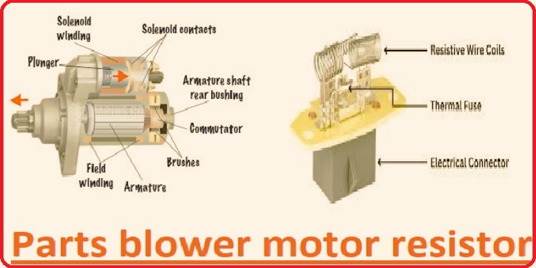 Parts blower motor resistor