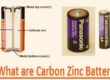 What are carbon zinc batteries