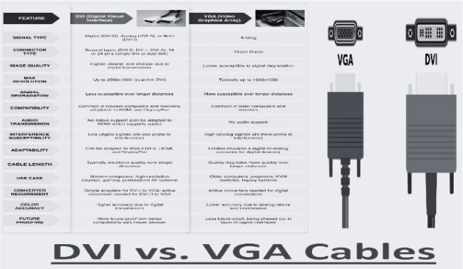DVI vs. VGA Cables