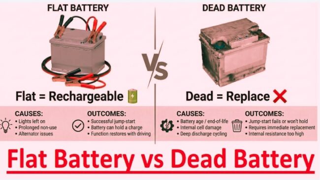 Flat Battery vs Dead Battery