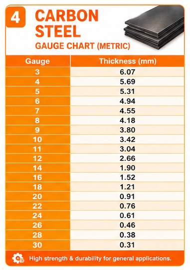 Carbon Steel Gauge Chart