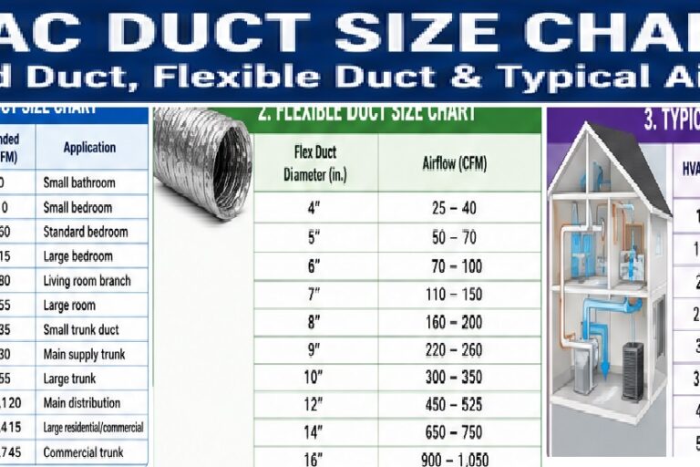 Duct Size Chart