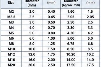 Screw Thread Dimensions