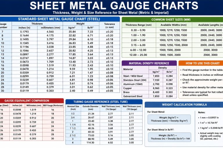 Sheet Metal Gauge Chart