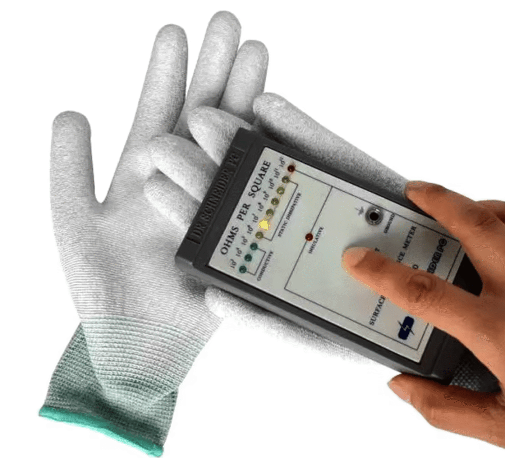 esd gloves test