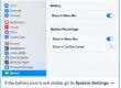 system setting for battery