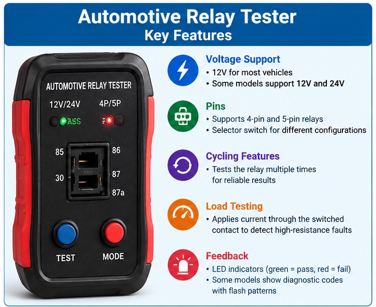 Automotive Relay Tester