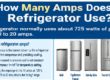 How Many Amps does a Refrigerator Use
